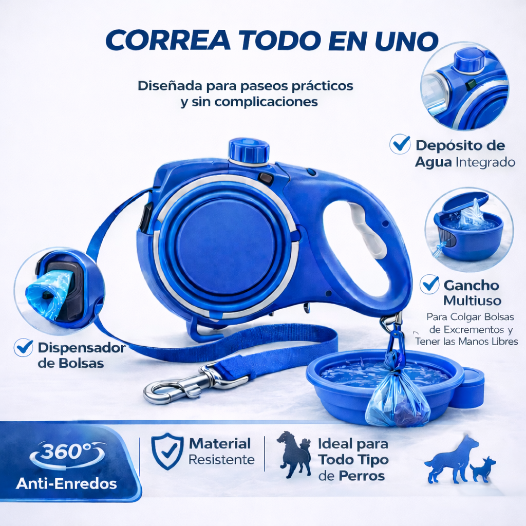 Correa " Todo en Uno" para tu mascota